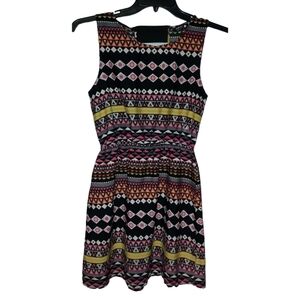 Indulge Sleeveless Colorful Dress Large